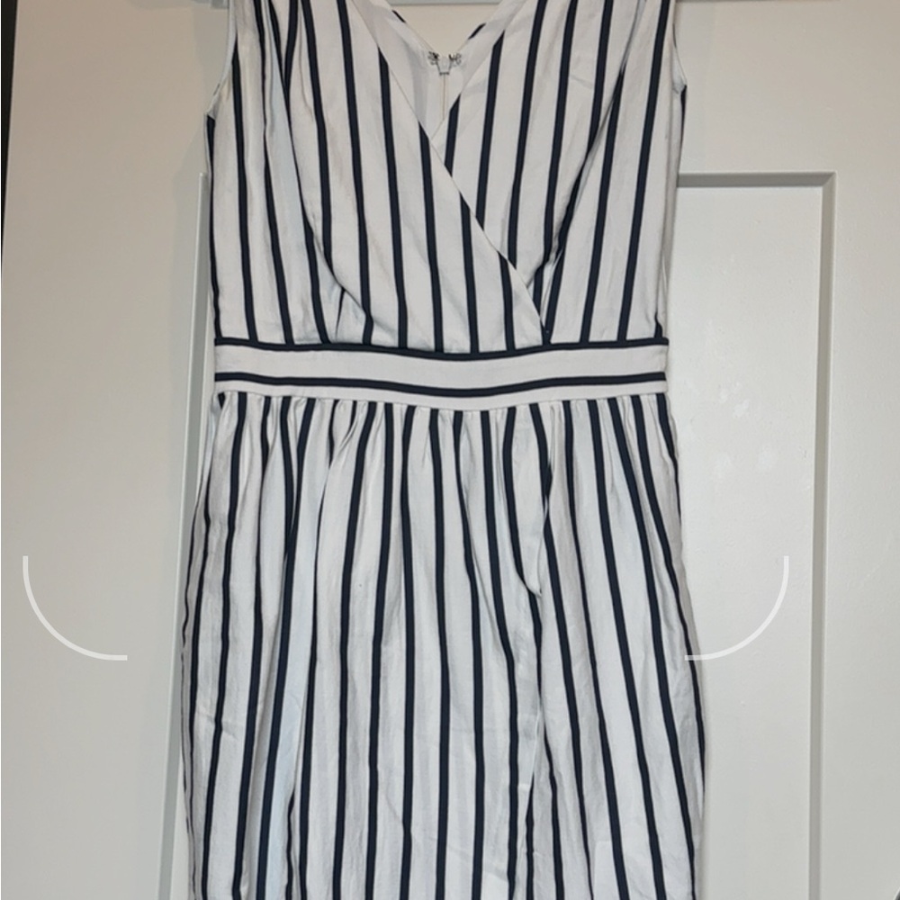 JCREW Striped Sleeveless Dress